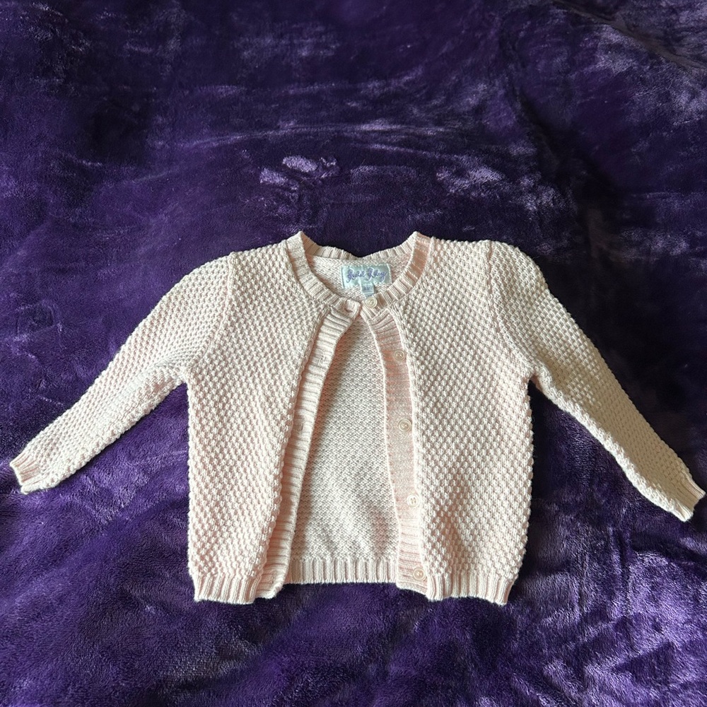 Pink Knit Baby Cardigan
